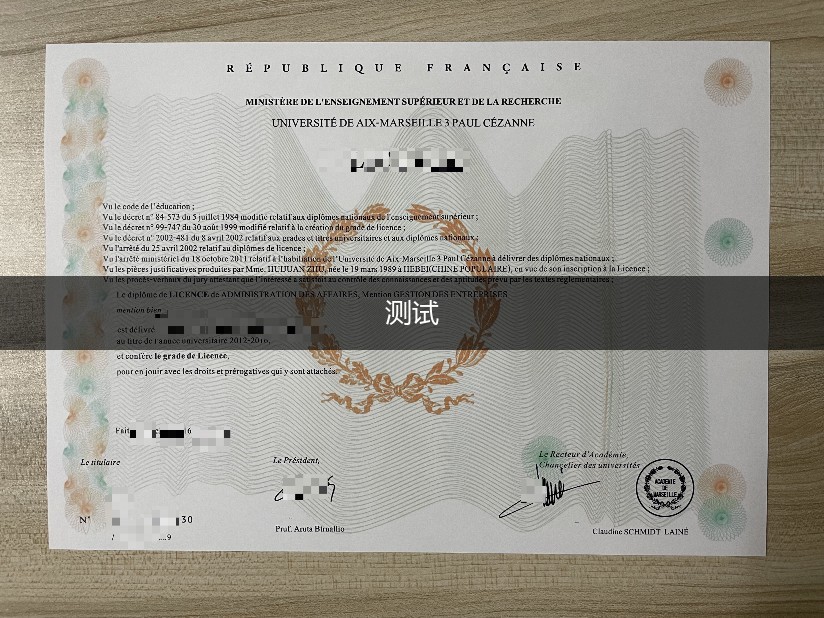 法国马赛大学毕业证(法国马赛高等商学院)